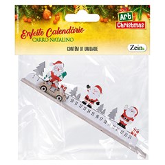 Enf calendario natalino madeira carro 40cm                   cx:060