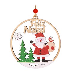 Enf placa madeira feliz natal 10cm                       cx:120
