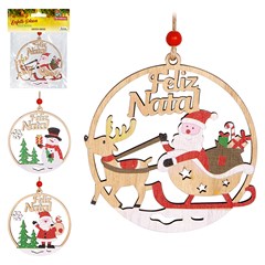 Enf placa madeira feliz natal 10cm                       cx:120