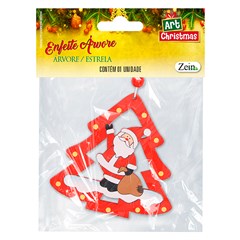 Enf arvore madeira arvore/estrela 9,5cm                cx:120