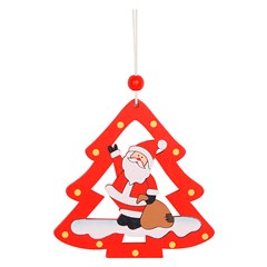 Enf arvore madeira arvore/estrela 9,5cm                cx:120