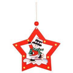 Enf arvore madeira arvore/estrela 9,5cm                cx:120