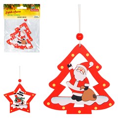 Enf arvore madeira arvore/estrela 9,5cm                cx:120