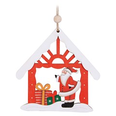 Enf placa madeira boneco na casinha 10cm                        cx:120