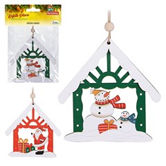 Enf placa madeira boneco na casinha 10cm                        cx:120