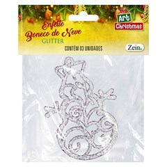 Enf boneco de neve glitter 10cm       cx:120