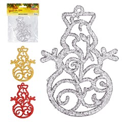 Enf boneco de neve glitter 10cm       cx:120