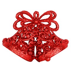 Enf sino duplo glitter 10cm                 cx:120