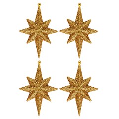 Enf estrela glitter 12cm 4pcs                cx:096