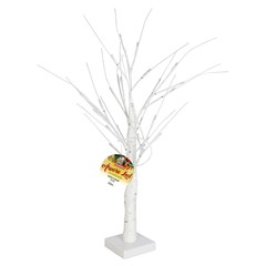 Arvore iluminada 24led bco quente 50cm 220v 8f   cx:024