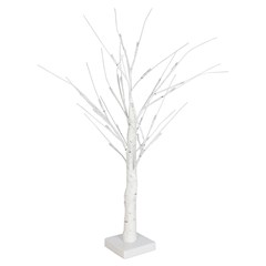 Arvore iluminada 24led bco quente 50cm 220v 8f   cx:024