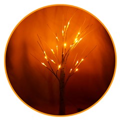 Arvore iluminada 24led bco quente 50cm 220v 8f   cx:024