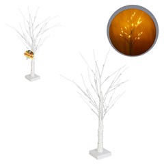 Arvore iluminada 24led bco quente 50cm 220v 8f   cx:024