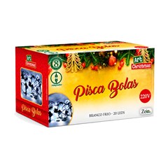Pisca bolas 30led bco frio 7m 230v 8f