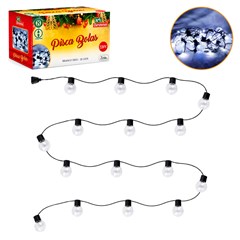 Pisca bolas 30led bco frio 7m 230v 8f