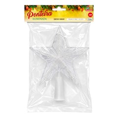 Ponteira iluminada 10led 17x14cm bco frio 220v  cx:024