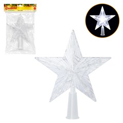 Ponteira iluminada 10led 17x14cm bco frio 220v  cx:024