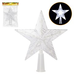 Ponteira iluminada 20led 21x23cm bco frio 220v    cx:024