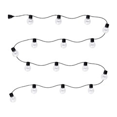 Pisca bolas 30led bco quente 7m 230v 8f