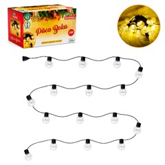 Pisca bolas 30led bco quente 7m 230v 8f