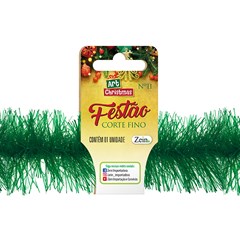 Festao corte fino verde 11cmx2m              cx:050