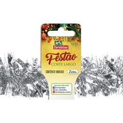 Festao corte largo 11cmx2m prata             cx:050