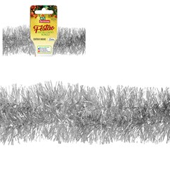 Festao metalizado fosco 11cmx2m prata        cx:050