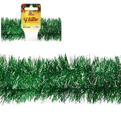 Festao metalizado com brilho 11cmx2m verde   cx:050