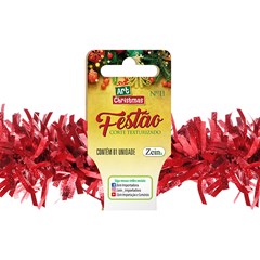 Festao corte texturizado 11cmx2m vermelho    cx:050