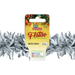 Festao corte texturizado 11cmx2m prata       cx:050