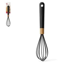 Batedor de claras preto cb mad e silicone    cx:00048
