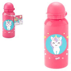 Garrafa inox 400ml c/bico unicornio          cx:048