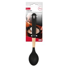 Colher preta cb mad e silicone               cx:048