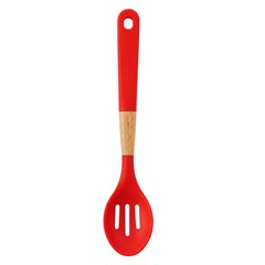 Colher vazada verm cb mad e silicone         cx:048