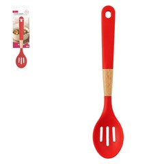 Colher vazada verm cb mad e silicone         cx:048