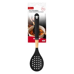 Escumadeira preta cb mad e silicone          cx:048
