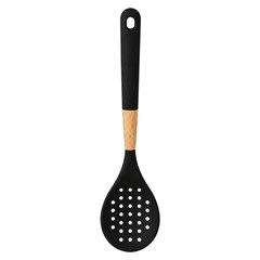 Escumadeira preta cb mad e silicone          cx:048