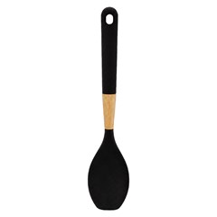 Colher preta cb mad e silicone               cx:048
