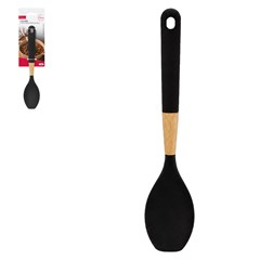 Colher preta cb mad e silicone               cx:048