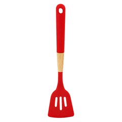 Espatula vazada verm cb mad e silicone       cx:00048