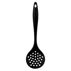 Escumadeira de silicone preta                cx:048