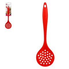 Escumadeira de silicone verm                 cx:048