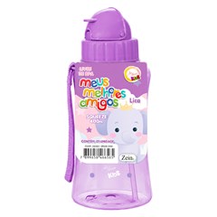 Garrafa plast 400ml c/canudo elefante  cx:048