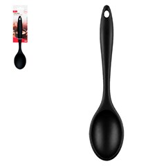 Colher de silicone preta                     cx:048