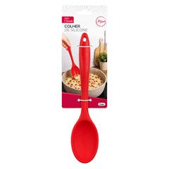 Colher de silicone verm                      cx:048