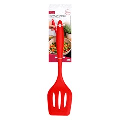 Espatula vazada de silicone verm             cx:048