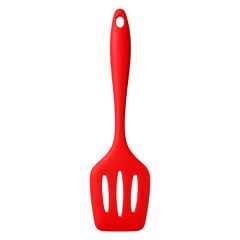 Espatula vazada de silicone verm             cx:048
