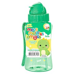 Garrafa plast 400ml c/canudo dinossauro  cx:048