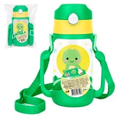 Garrafa plast 400ml c/canudo e alca dupla di cx:00040