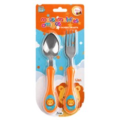 Kit talher inox inf leao 2pcs                cx:144